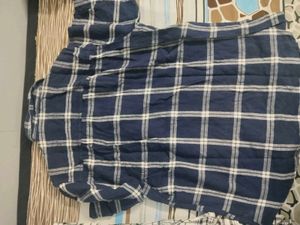 zudio Men's Plaid Short Sleeve Shirt