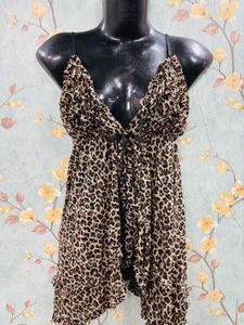 Vintage Cheetah Print Slip