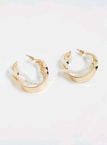 Max Pearl Hoop Earrings