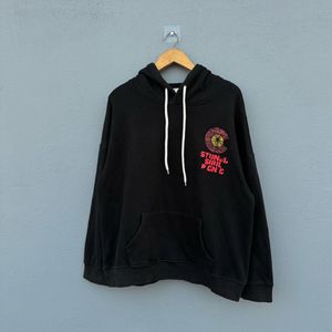 Black Graphic Hoodie
