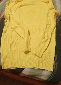 Yellow Embellished Pullover Sweater(Ludhiana)