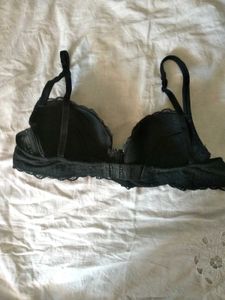 Beautiful Black Under Wire Pushup Imported Bra