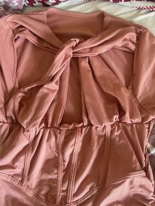 Mauve Cutout Corset Mini Dress