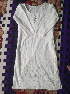 Women White Kurtii&gt;&gt;&gt;🙌🏻❤️