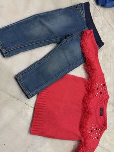 Kids Sweater &amp; Jeans Set