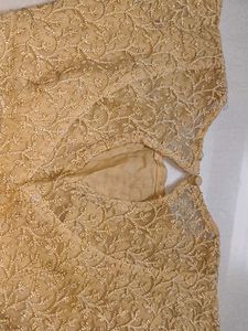 Embroidered Golden Blouse