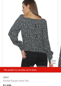 Great vintage condition Printed Square Neck Top
