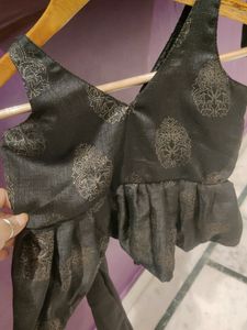 Beautiful Black Lenga And Atteched Duptta Set