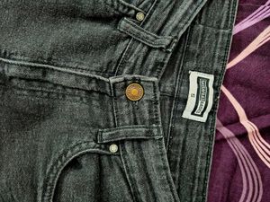 Charcoal Black Women Flared Denim Jeans