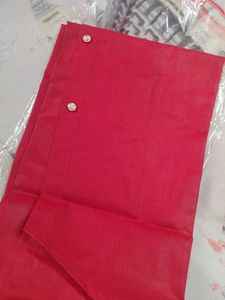 Red Asymmetric Kurta