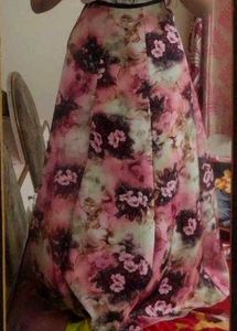 Elegant Floral Maxi Skirt