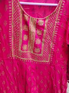 Pink Embroidered Salwar Kameez