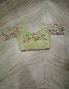 Lime Green Colour Embroidered Lehenga
