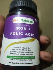 Best Naturals Iron + Folic Acid