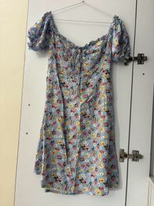 Blue Floral Dresss
