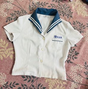 Collar Crop Top/shirt