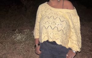 Cozy Yellow Knit Sweater