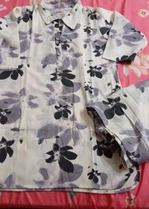 Floral Print Kurta Set