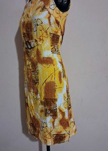 Vintage Floral Print Mini Dress