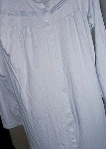 Cute Long Printed Light Blue Co-ord Set