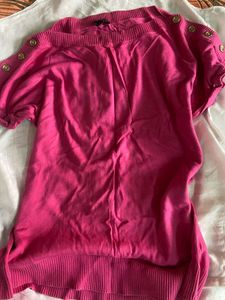 Off Shoulder Pink Top