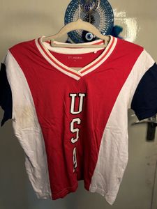 Red &amp; White Tee - Number 19