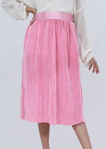Pink Flared Skirt