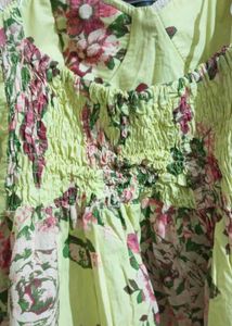 Padded Floral Dress