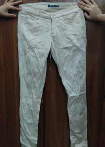 CREAM COLOR TROUSERS PANTS