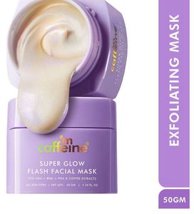 mCaffeine Super Glow Flash Facial Mask