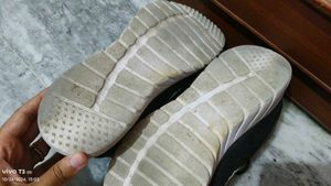 Black n Yellow Campus Shoes