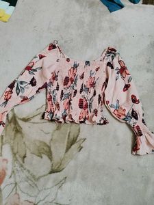 Floral Print Long Sleeve Top