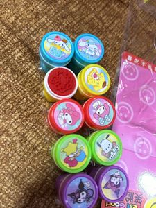 10 Pcs Animal Carton Emoji Face Design Stamps