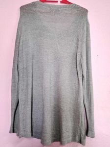 Grey Knit Pullover