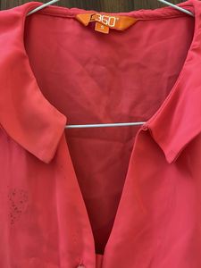 Coral Sleeveless Top