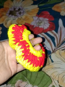 Red &amp; Yellow Scrunchie