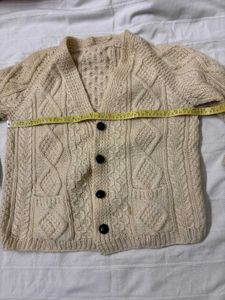 Vintage Aran Knit Cardigan