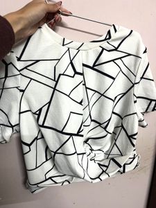 Geometric Print Top