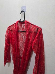 Red Lace Robe