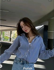 New With Tag Zara Striped Oversized Shirt