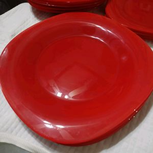 Red Dinner Set
