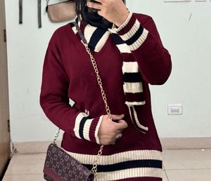 Korean Maroon Knitted Pullover Sweater