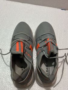 Gray &amp; Orange Fashion Sneakers