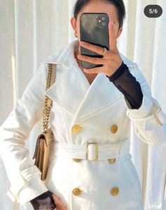 White Belted Coat