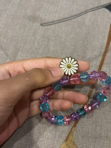 Cute Flower Charm Bracelet