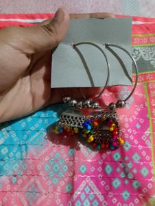 Set Of 1 Silver Earrings+ Hoop Earrings 💞