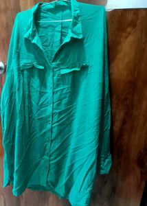 Plus Size Green Shirt Tunic - Never Used