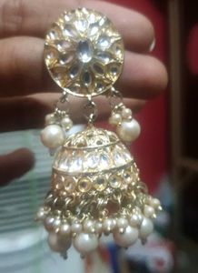 Gold Jhumka Earrings