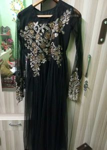 Black Embellished Maxi Dress