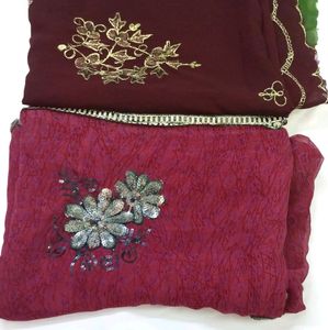 Combo buy one get free poly silk multi colou